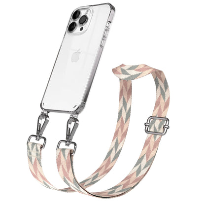 iPhone 14 Pro Max Handykette mit Boho Band verstellbar 