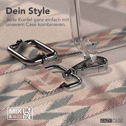 iPhone 14 Pro Max Handykette mit Boho Band verstellbar 
