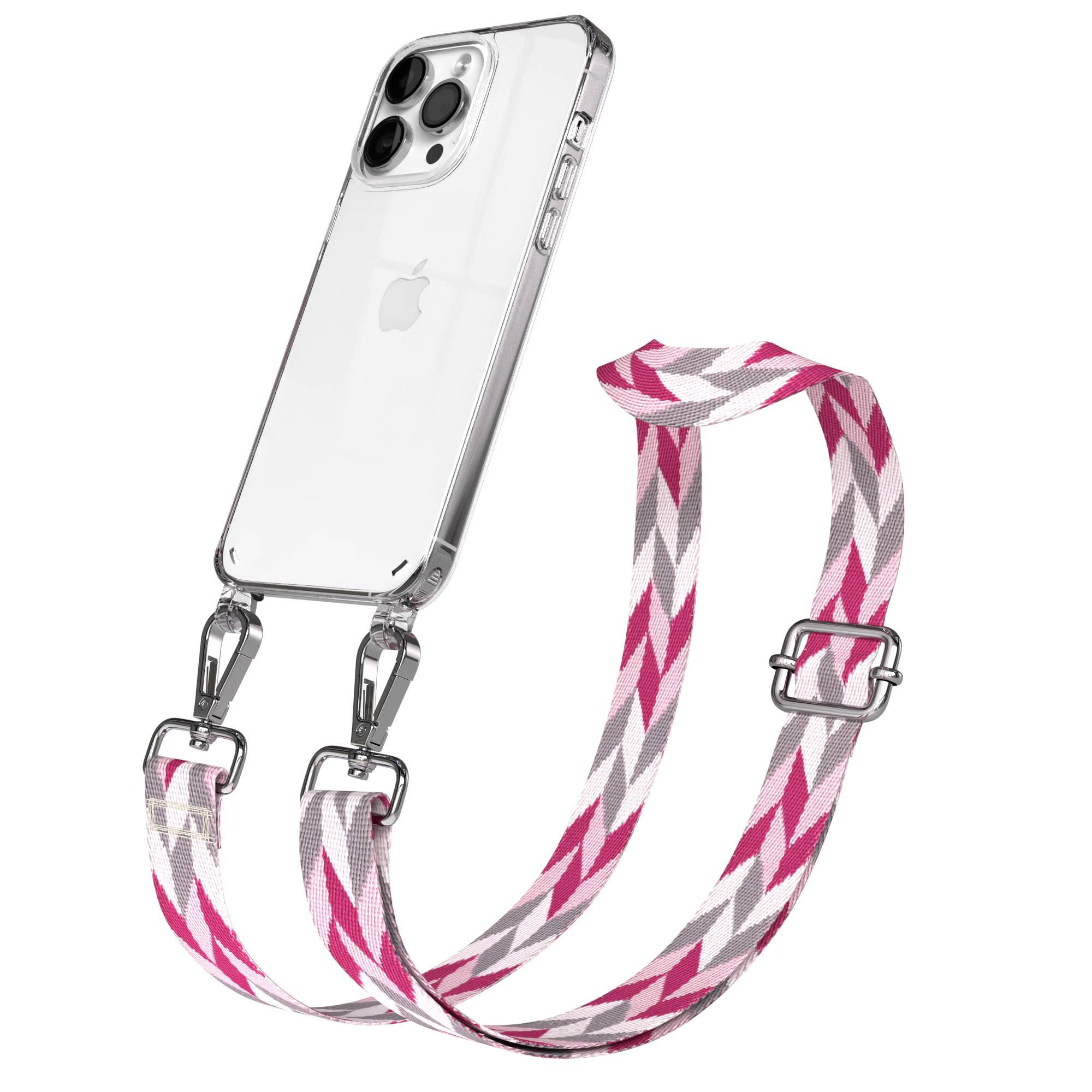 iPhone 14 Pro Max Handykette mit Boho Band verstellbar 