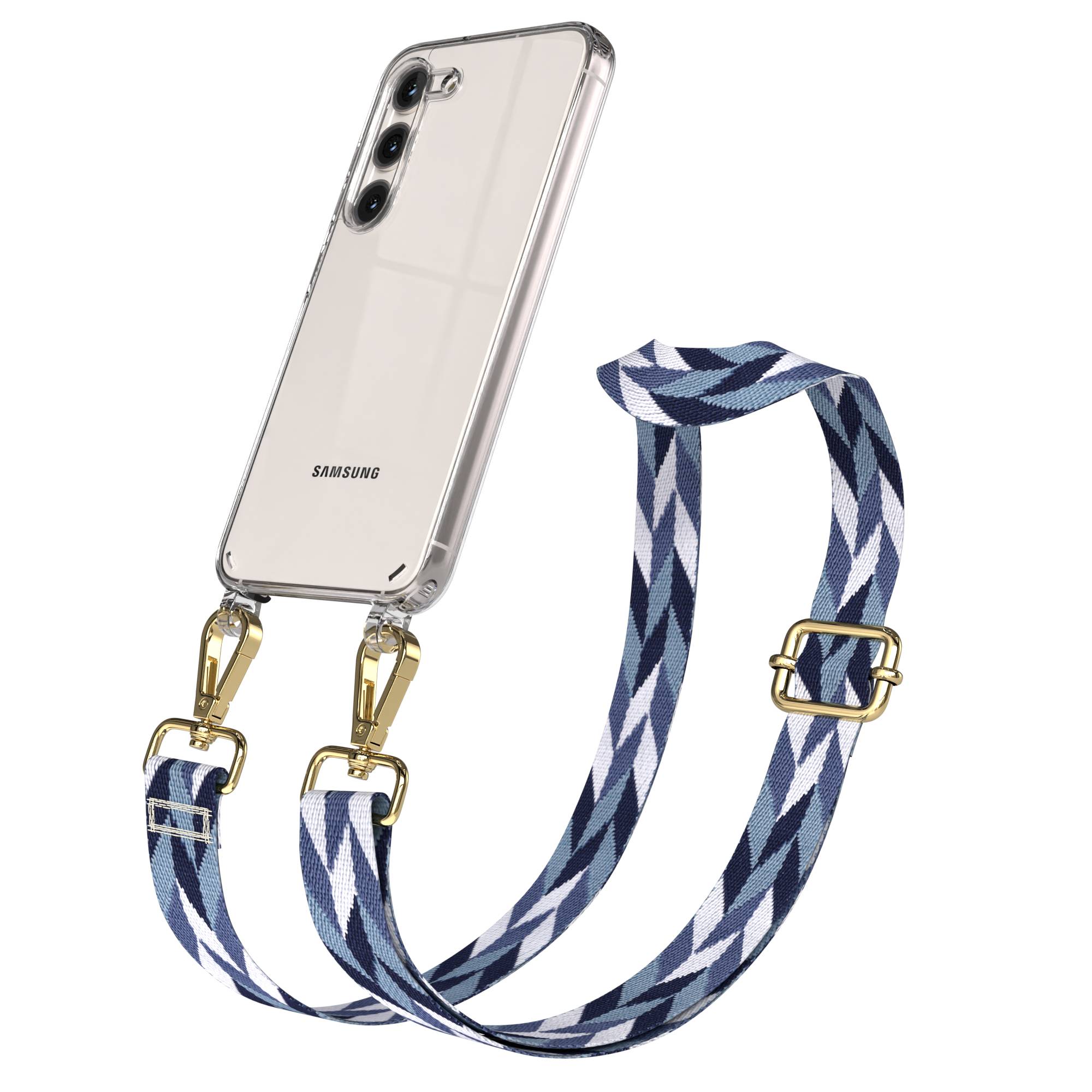 Samsung Galaxy S23 Handykette mit Boho Band und verstellbarem Riemen 