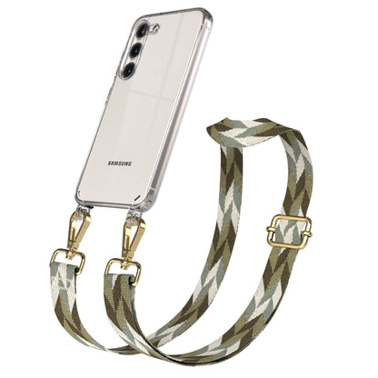 Samsung Galaxy S23 Handykette mit Boho Band und verstellbarem Riemen 