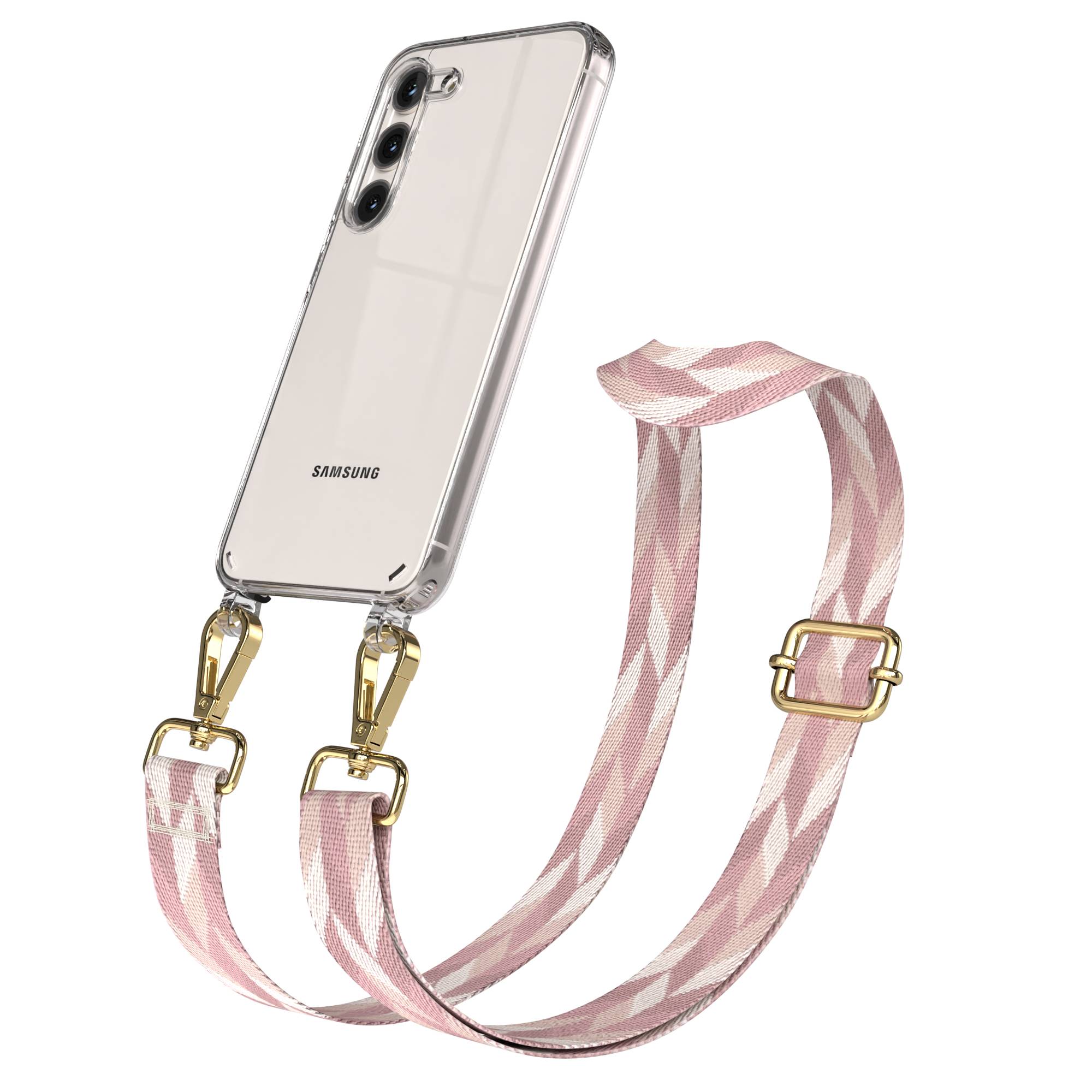 Samsung Galaxy S23 Handykette mit Boho Band und verstellbarem Riemen 