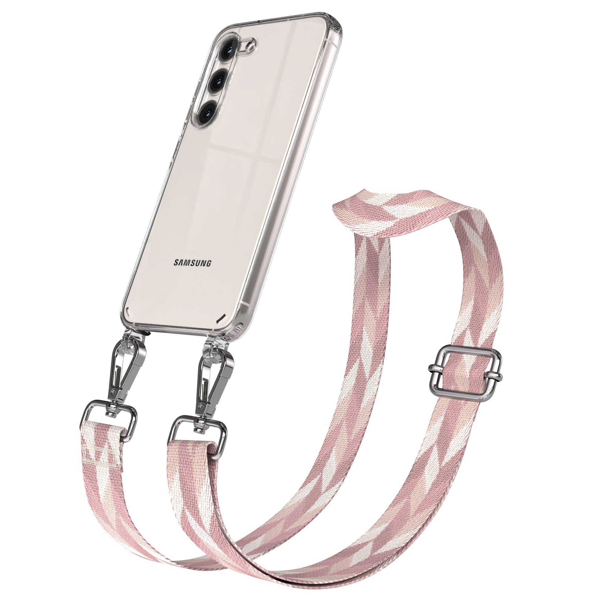 Samsung Galaxy S23 Handykette mit Boho Band und verstellbarem Riemen 