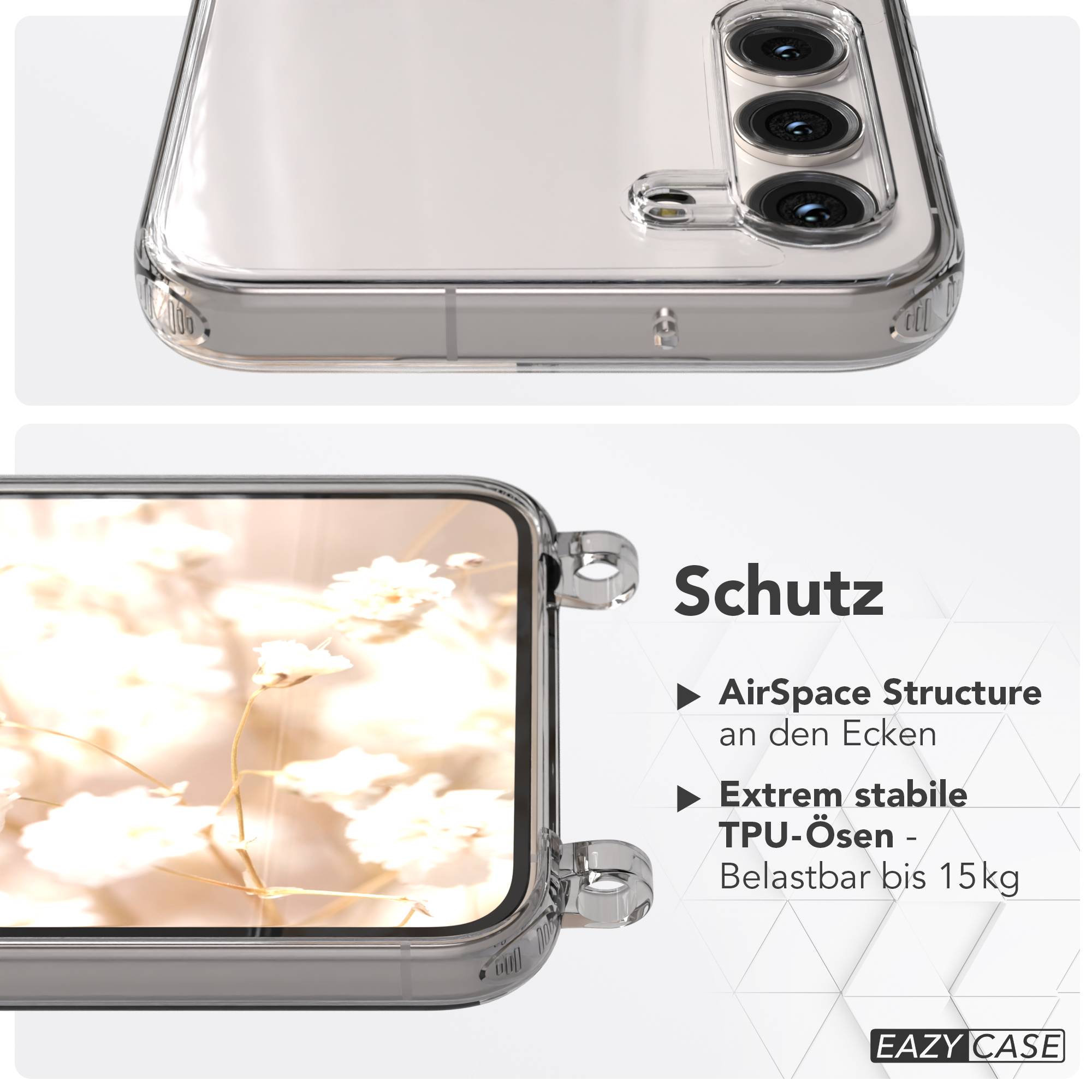 Samsung Galaxy S23 Plus Handykette mit Boho Band Umhängegurt Set 