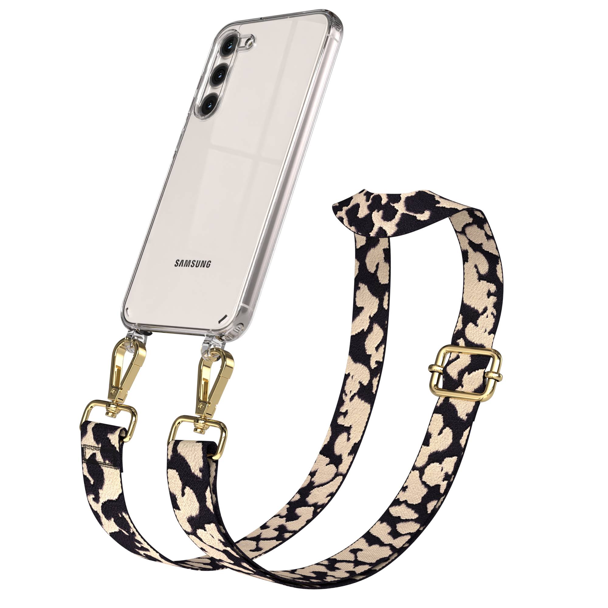 Samsung Galaxy S23 Plus Handykette mit Boho Band Umhängegurt Set 