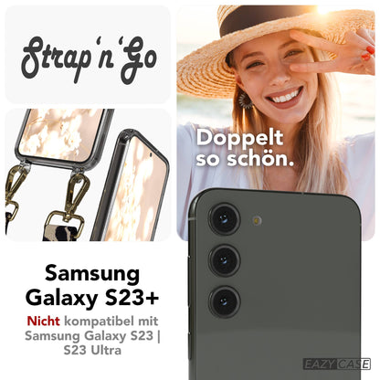 Samsung Galaxy S23 Plus Handykette mit Boho Band Umhängegurt Set 