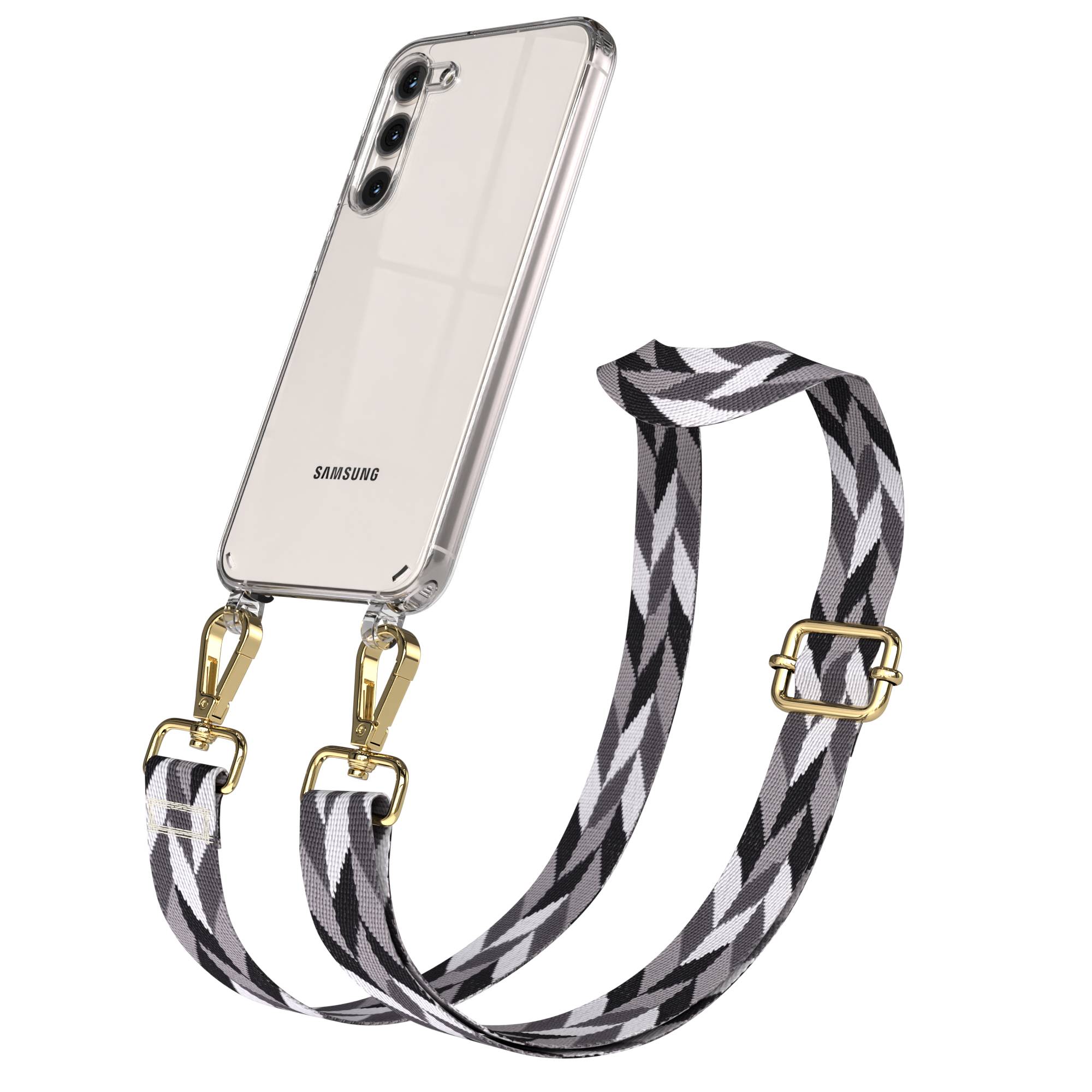 Samsung Galaxy S23 Plus Handykette mit Boho Band Umhängegurt Set 