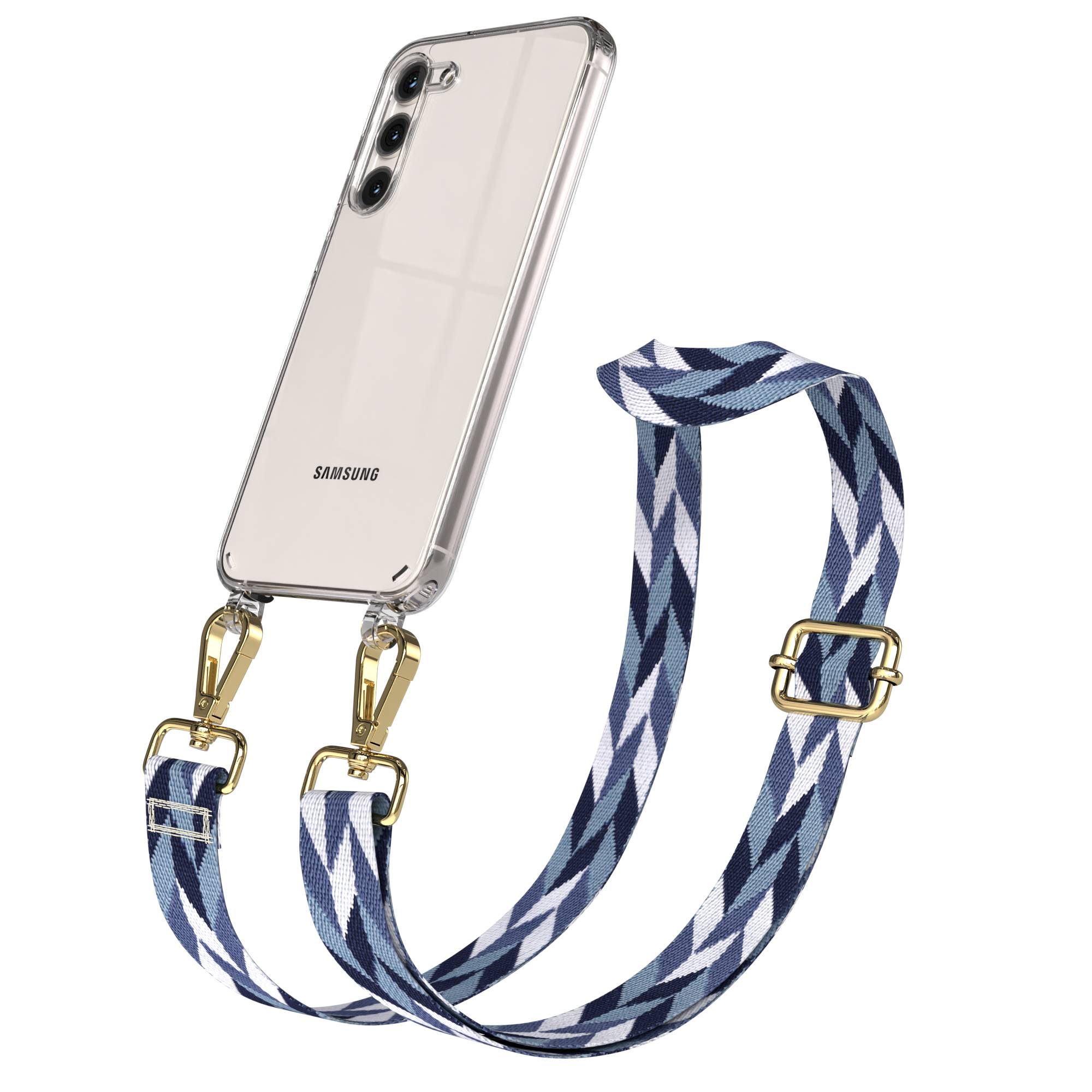 Samsung Galaxy S23 Plus Handykette mit Boho Band Umhängegurt Set 
