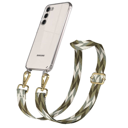Samsung Galaxy S23 Plus Handykette mit Boho Band Umhängegurt Set 