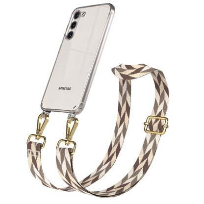 Samsung Galaxy S23 Plus Handykette mit Boho Band Umhängegurt Set 