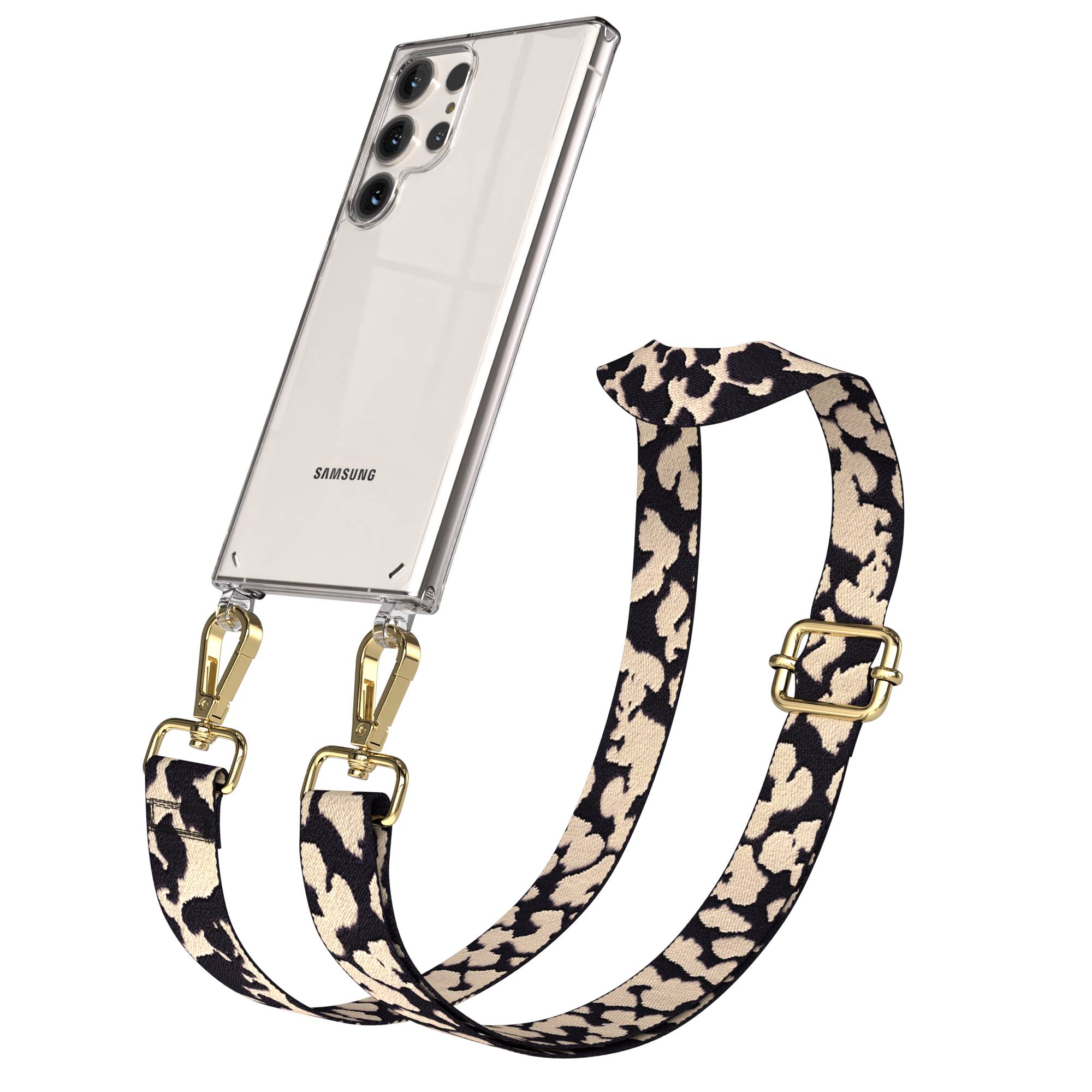 Samsung Galaxy S23 Ultra Handykette mit Boho Band verstellbar 