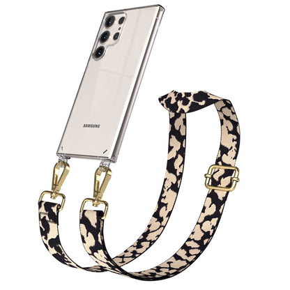 Samsung Galaxy S23 Ultra Handykette mit Boho Band verstellbar 