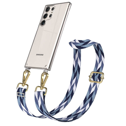 Samsung Galaxy S23 Ultra Handykette mit Boho Band verstellbar 