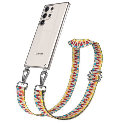 Samsung Galaxy S23 Ultra Handykette mit Boho Band verstellbar 