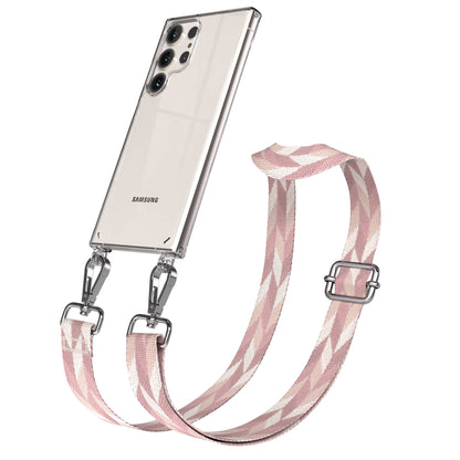 Samsung Galaxy S23 Ultra Handykette mit Boho Band verstellbar 