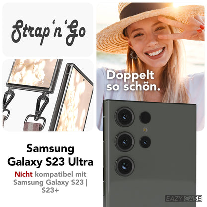 Samsung Galaxy S23 Ultra Handykette mit Boho Band verstellbar 