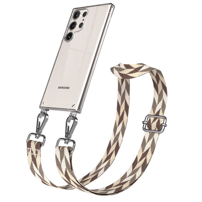 Samsung Galaxy S23 Ultra Handykette mit Boho Band verstellbar 