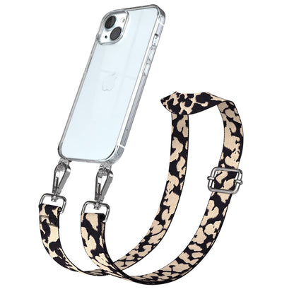 Apple iPhone 15 Handykette mit verstellbarem Boho Band zum Umhängen 