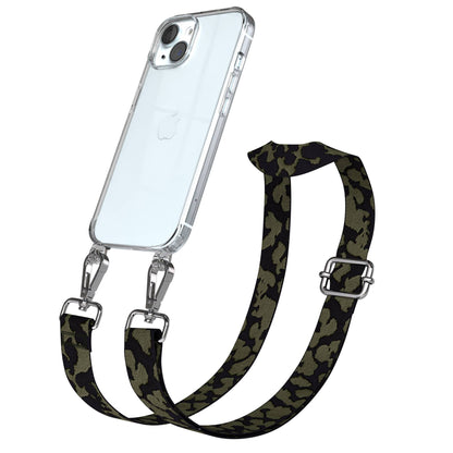 Apple iPhone 15 Handykette mit verstellbarem Boho Band zum Umhängen 