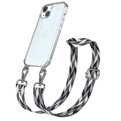 Apple iPhone 15 Handykette mit verstellbarem Boho Band zum Umhängen 