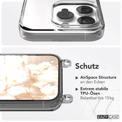 iPhone 15 Pro Handykette mit verstellbarem Trageriemen Boho Design 