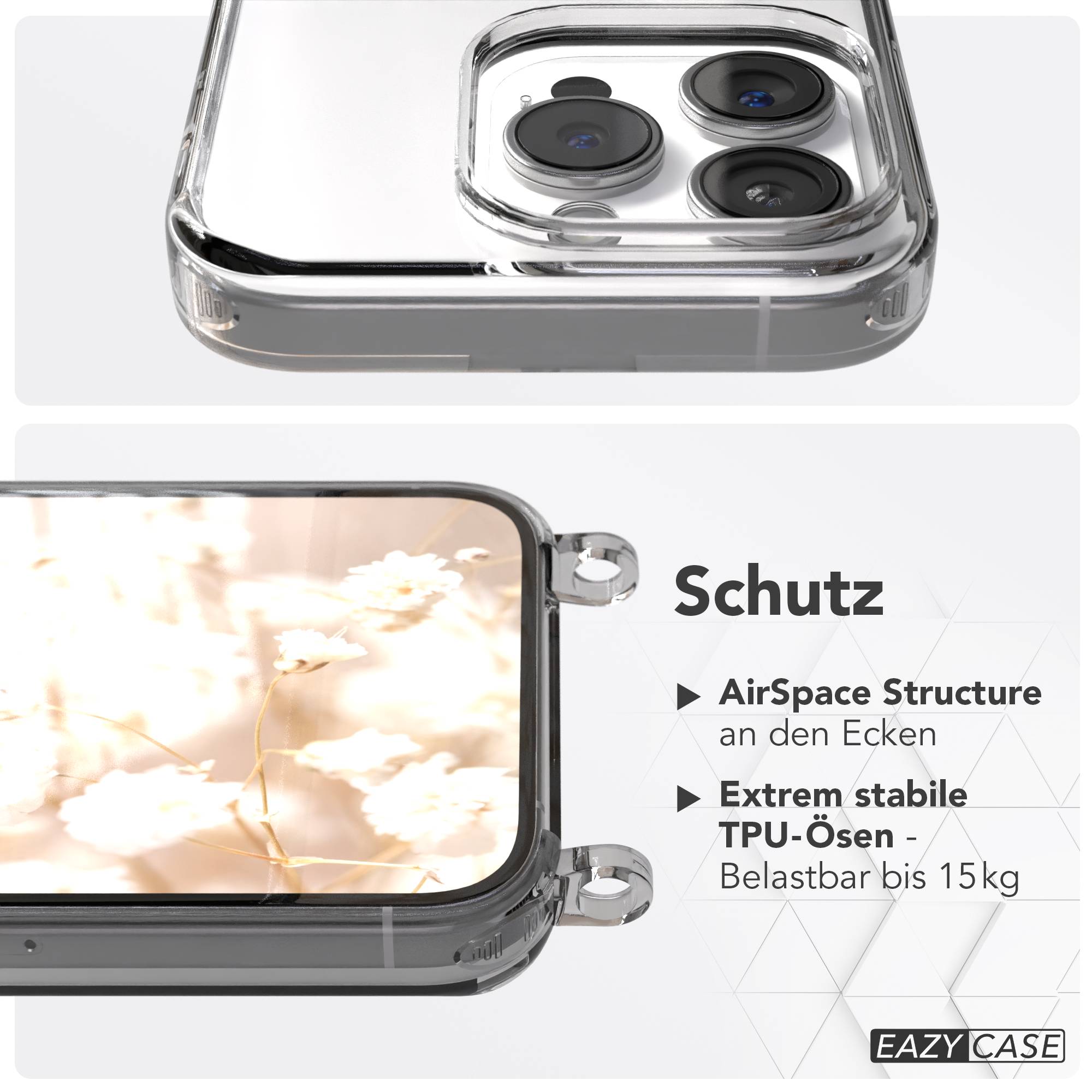 iPhone 15 Pro Handykette mit verstellbarem Trageriemen Boho Design 