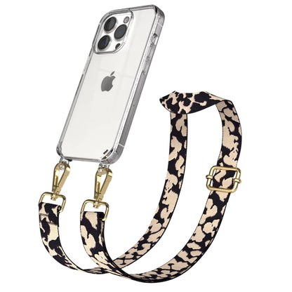 iPhone 15 Pro Handykette mit verstellbarem Trageriemen Boho Design 