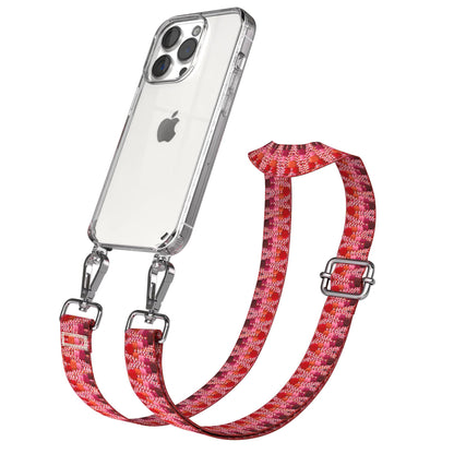 iPhone 15 Pro Handykette mit verstellbarem Trageriemen Boho Design 