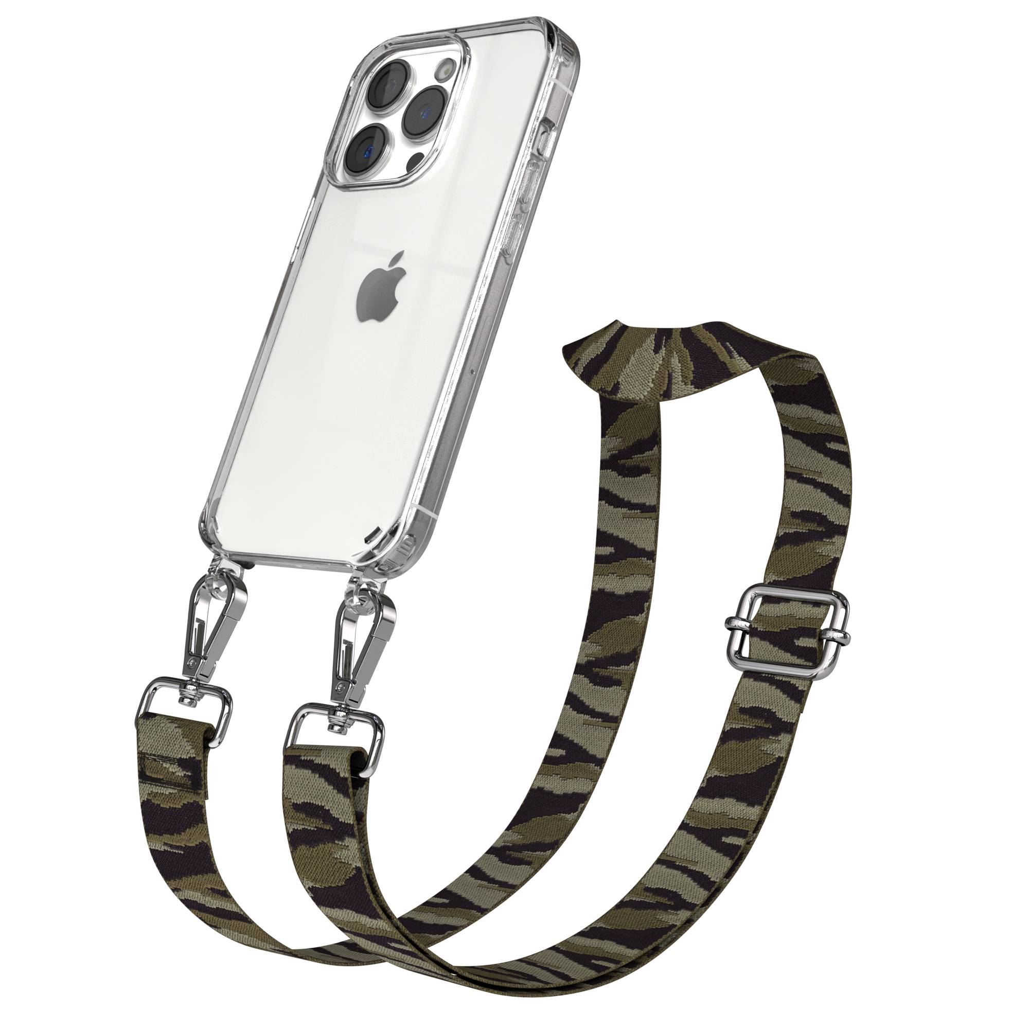 iPhone 15 Pro Handykette mit verstellbarem Trageriemen Boho Design 