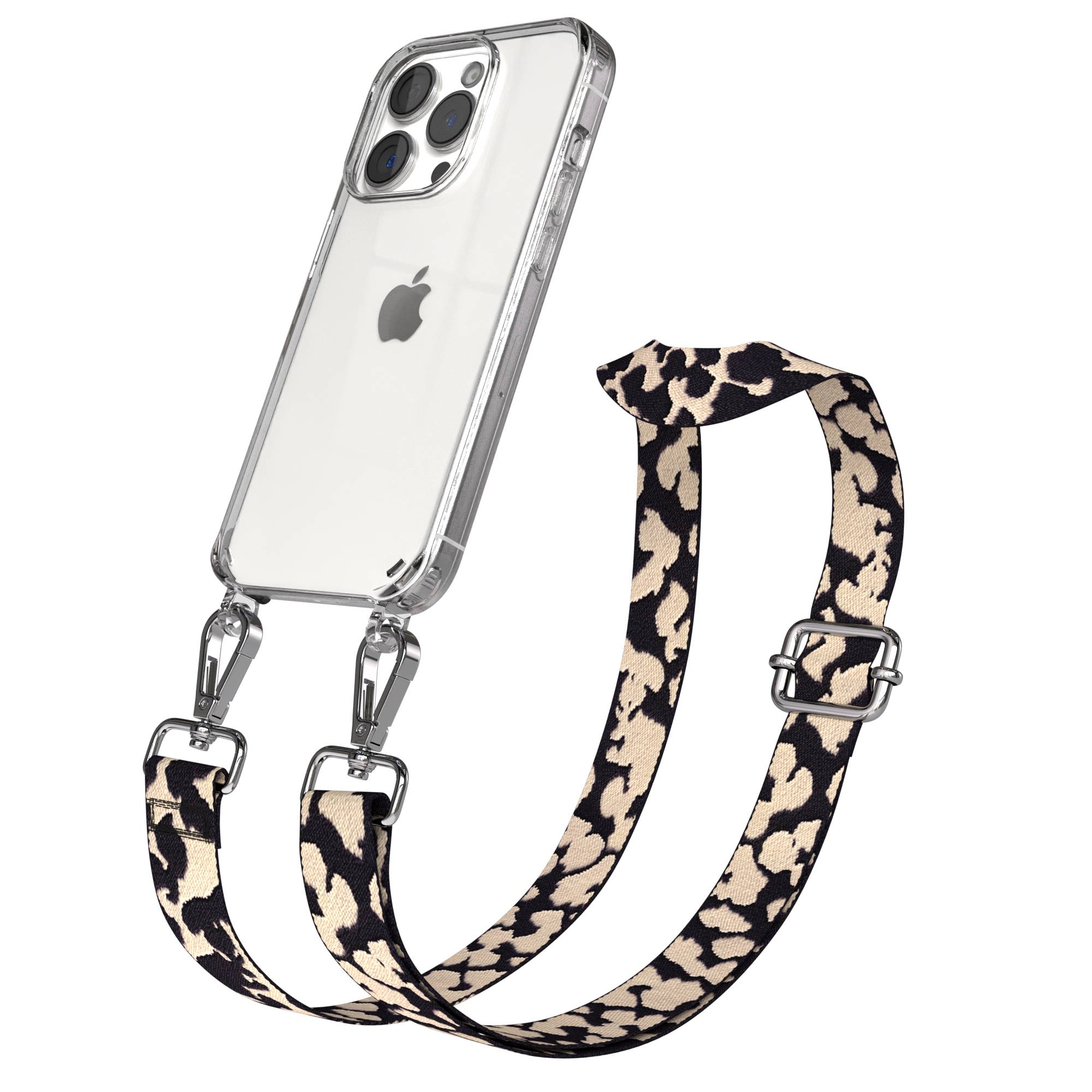 iPhone 15 Pro Handykette mit verstellbarem Trageriemen Boho Design 