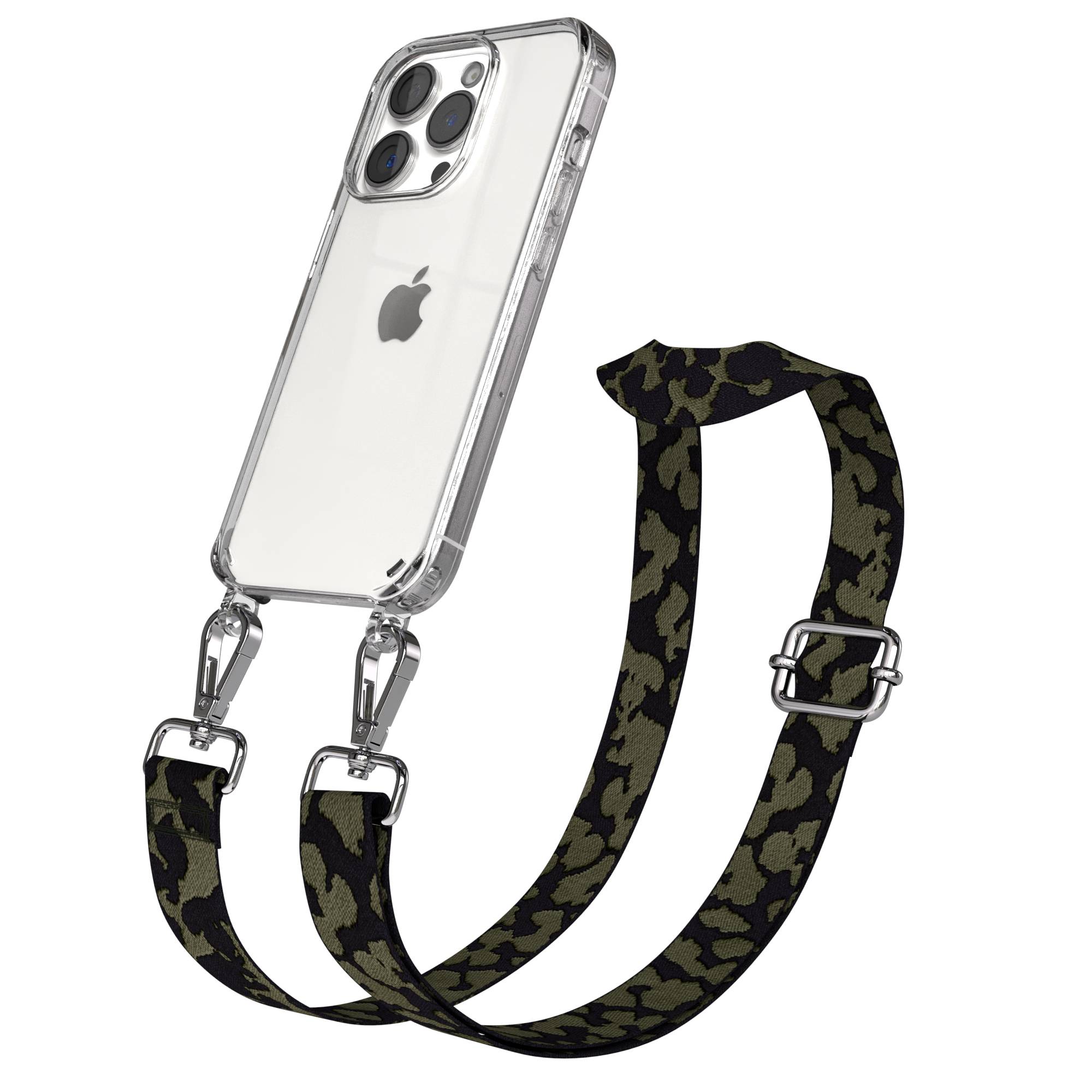 iPhone 15 Pro Handykette mit verstellbarem Trageriemen Boho Design 