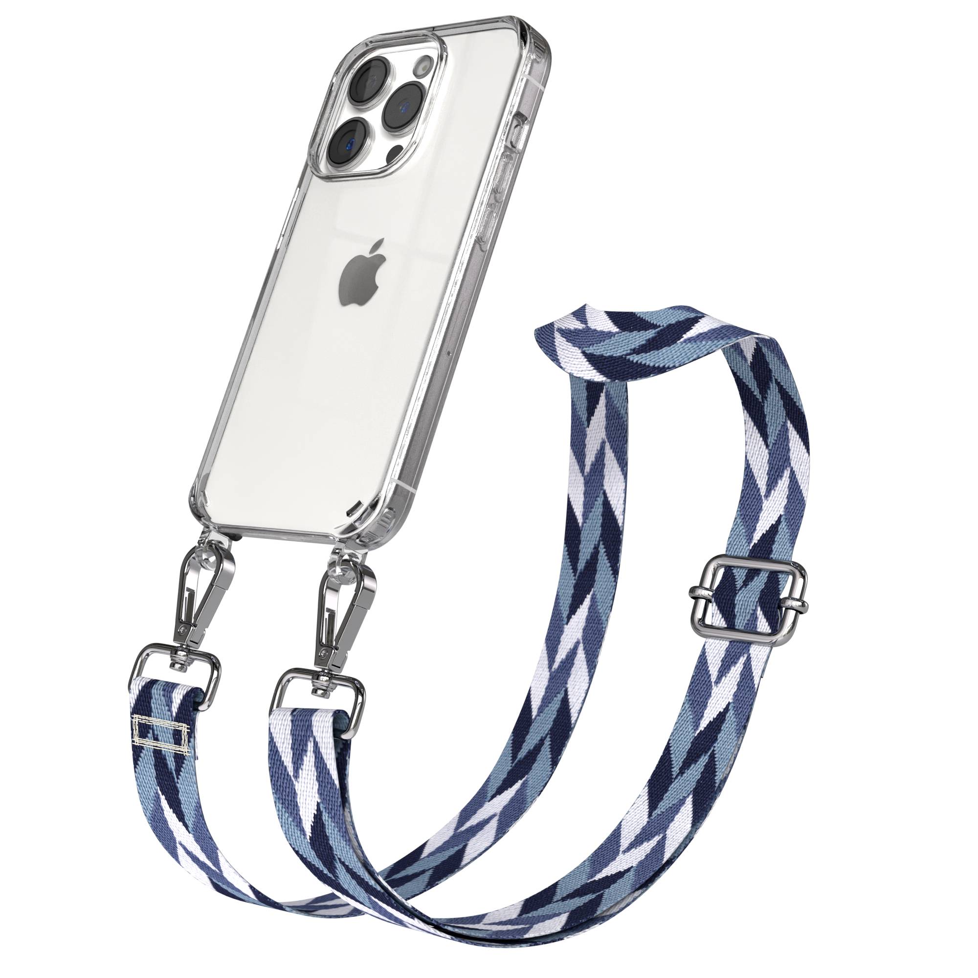 iPhone 15 Pro Handykette mit verstellbarem Trageriemen Boho Design 