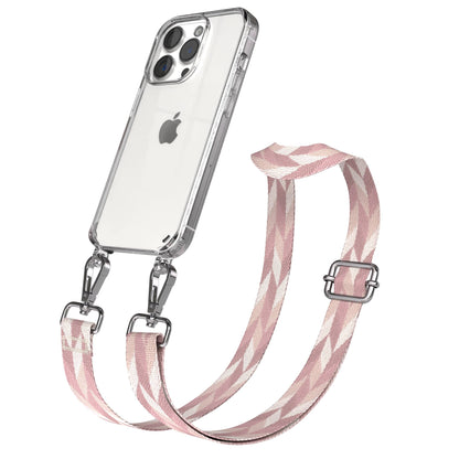 iPhone 15 Pro Handykette mit verstellbarem Trageriemen Boho Design 