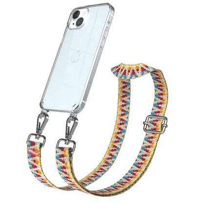 iPhone 15 Plus Handykette verstellbar mit Boho Band Design EAZY CASE 