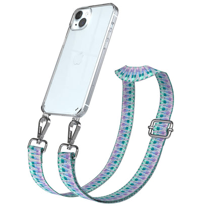 iPhone 15 Plus Handykette verstellbar mit Boho Band Design EAZY CASE 