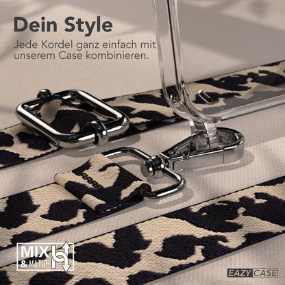 iPhone 15 Plus Handykette verstellbar mit Boho Band Design EAZY CASE 