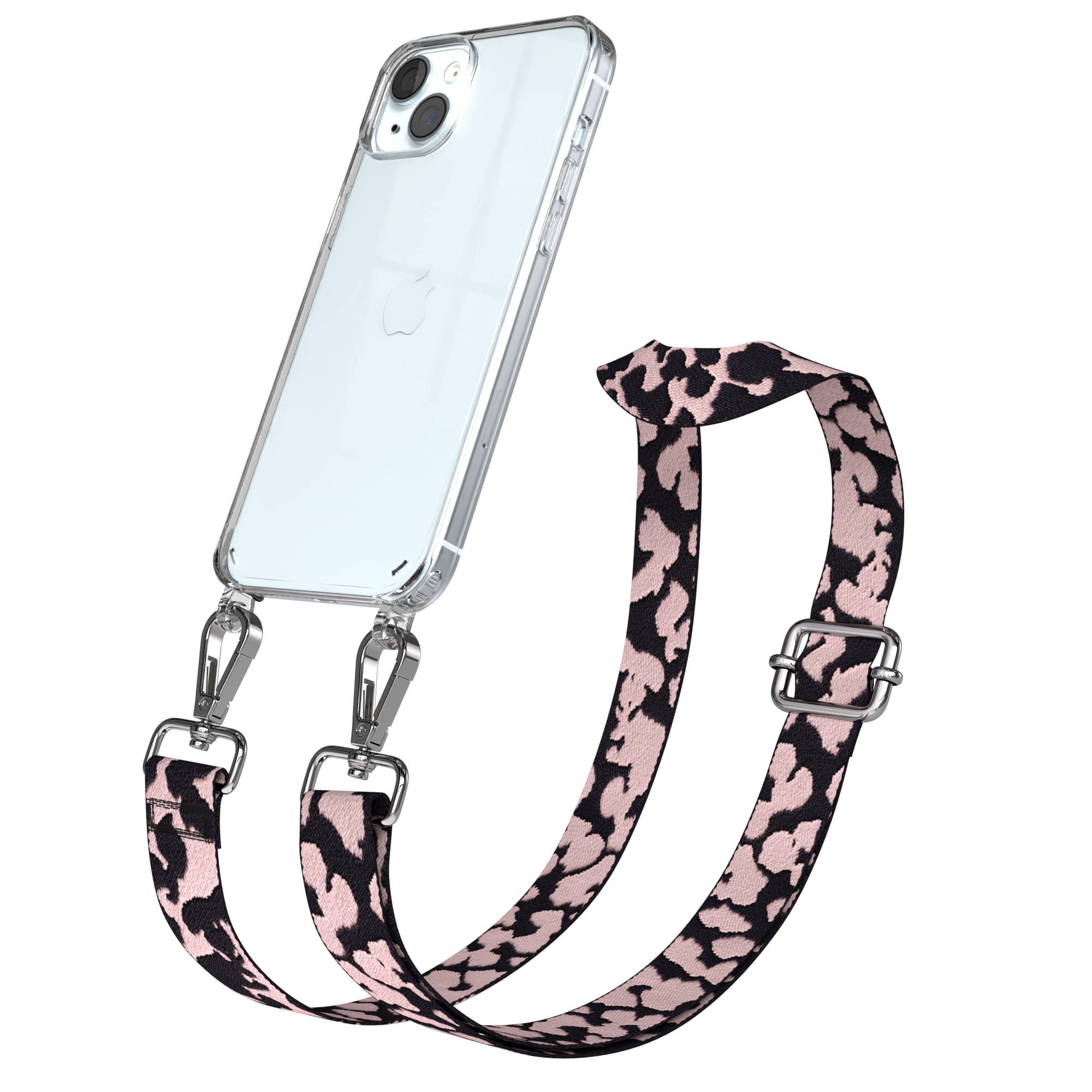 iPhone 15 Plus Handykette verstellbar mit Boho Band Design EAZY CASE 