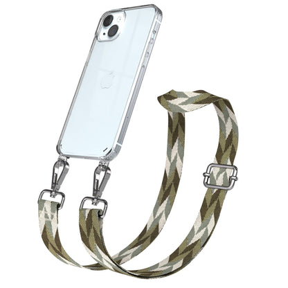 iPhone 15 Plus Handykette verstellbar mit Boho Band Design EAZY CASE 