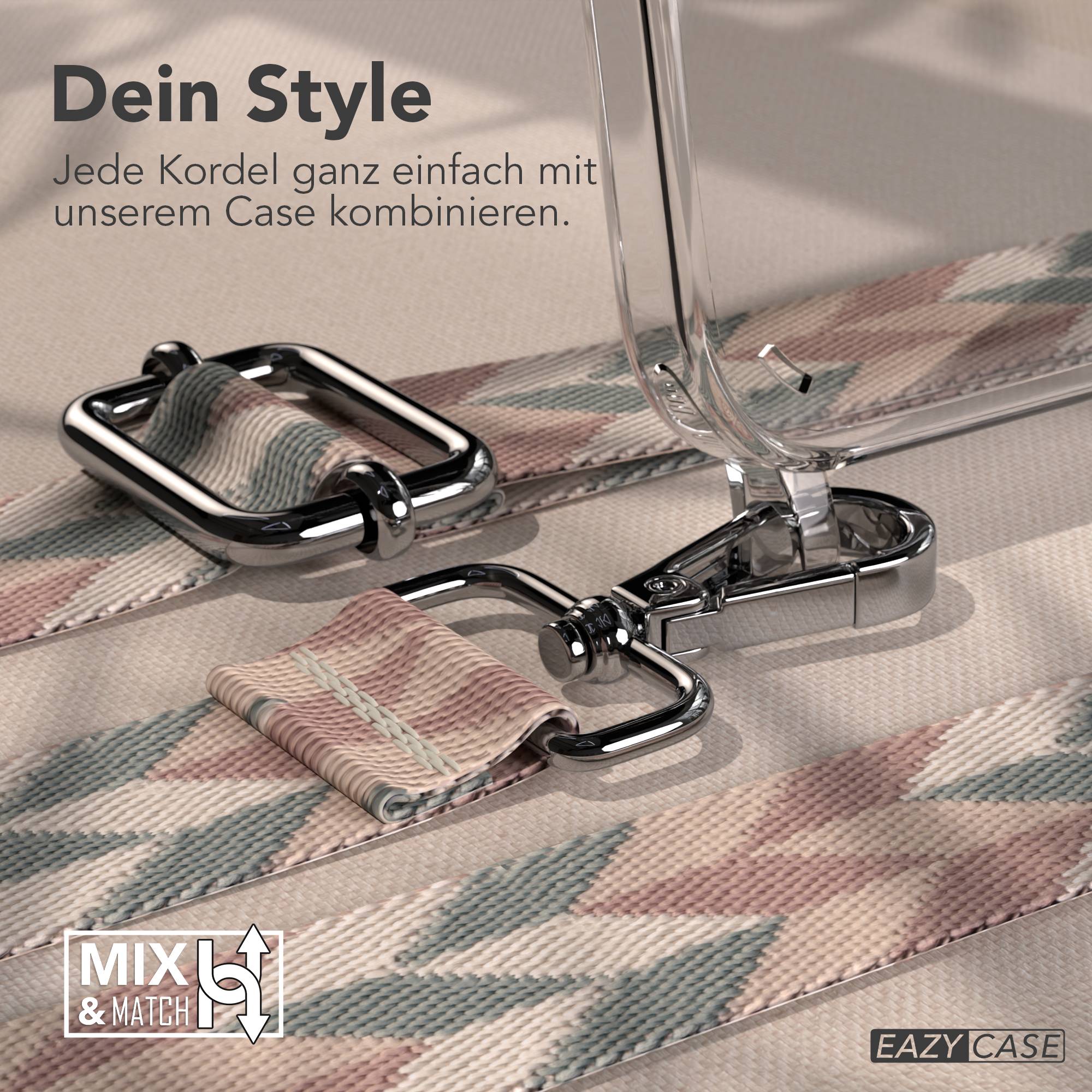 iPhone 15 Plus Handykette verstellbar mit Boho Band Design EAZY CASE 