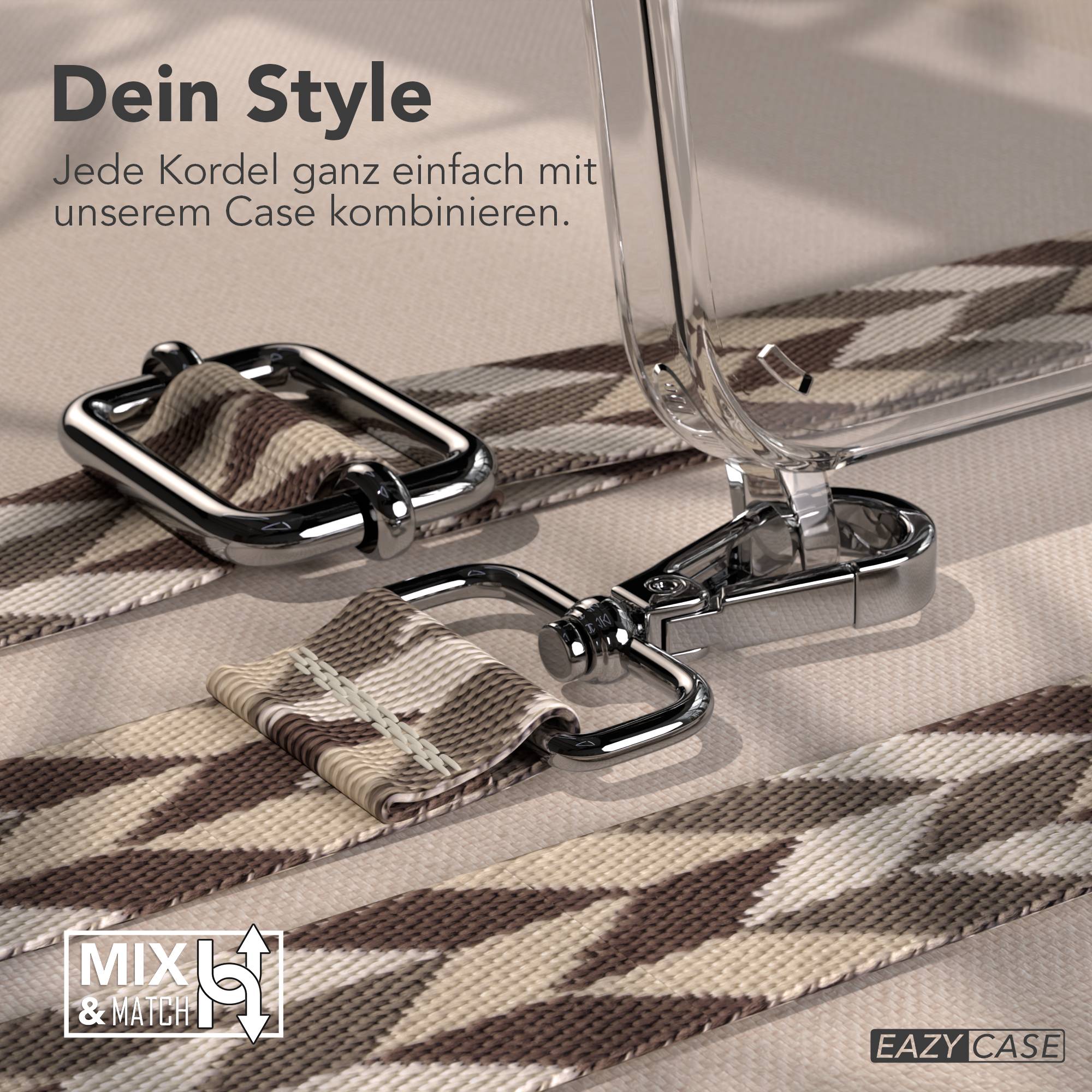 iPhone 15 Plus Handykette verstellbar mit Boho Band Design EAZY CASE 