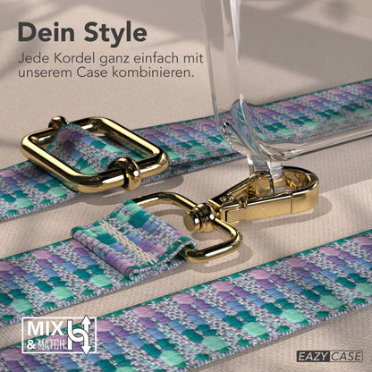iPhone 15 Pro Max Handykette mit verstellbarem Boho Band Set 