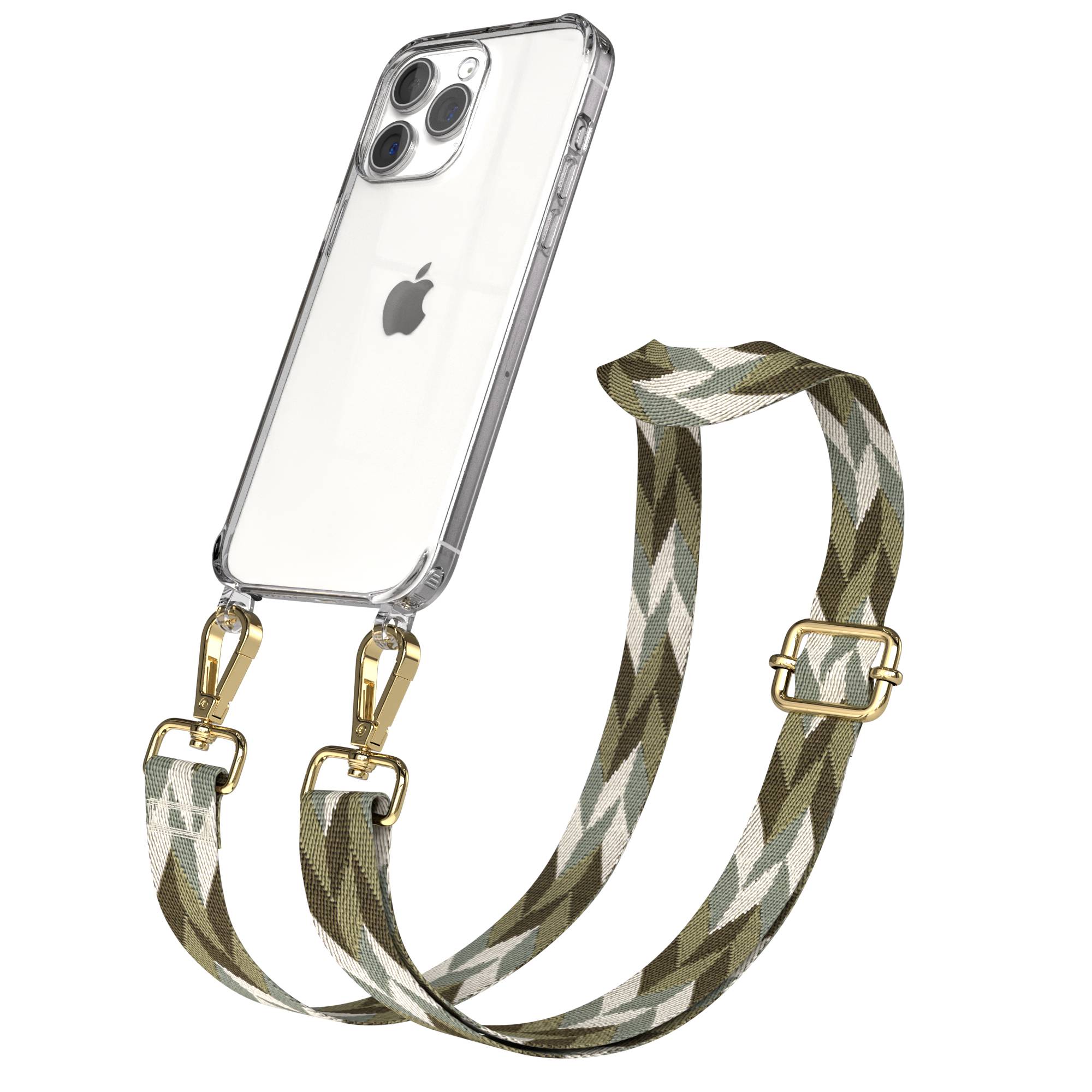 iPhone 15 Pro Max Handykette mit verstellbarem Boho Band Set 