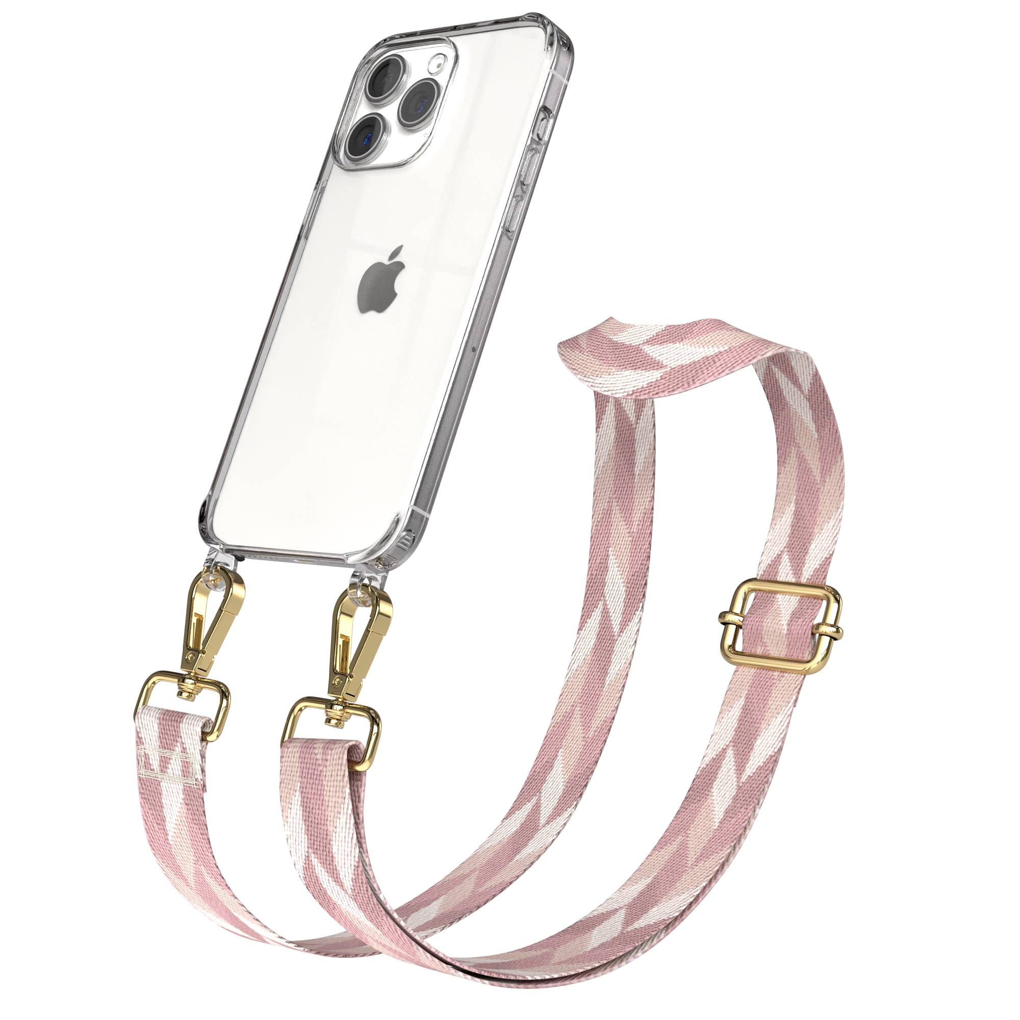 iPhone 15 Pro Max Handykette mit verstellbarem Boho Band Set 