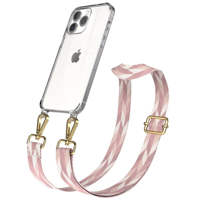 iPhone 15 Pro Max Handykette mit verstellbarem Boho Band Set 