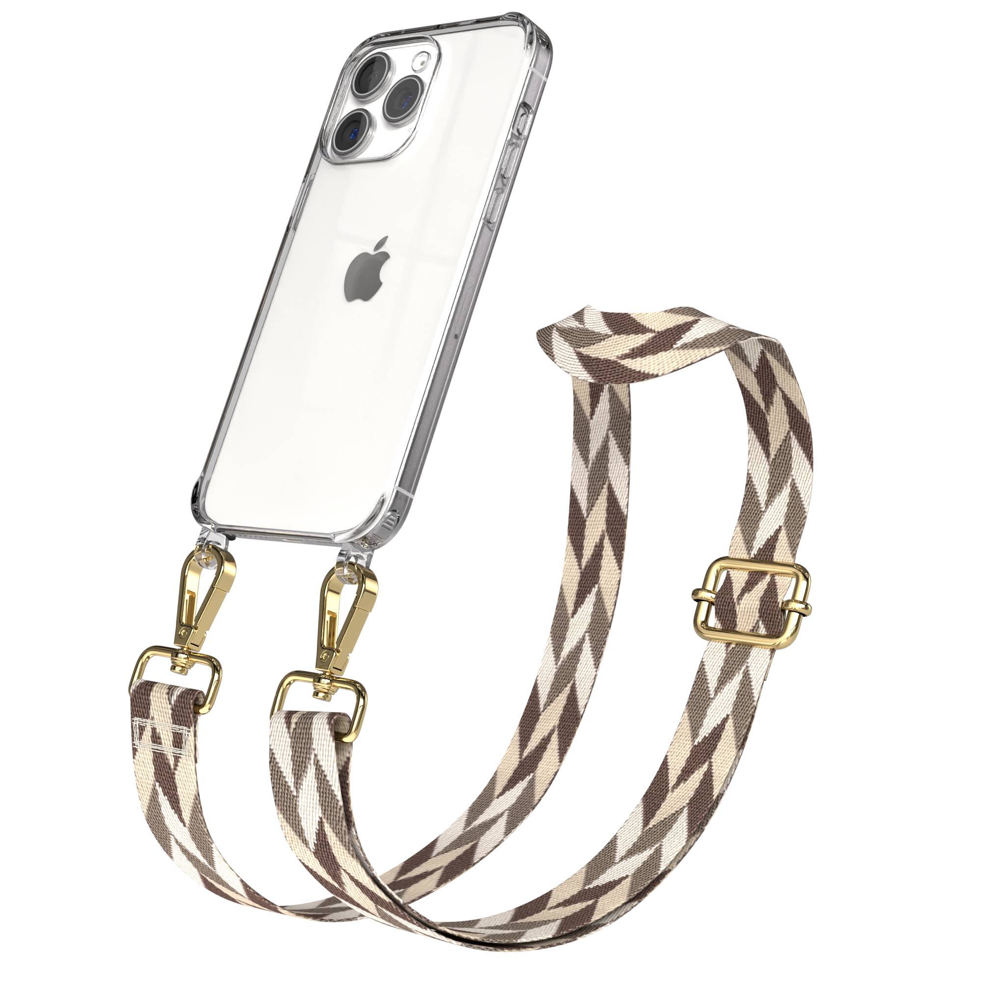 iPhone 15 Pro Max Handykette mit verstellbarem Boho Band Set 