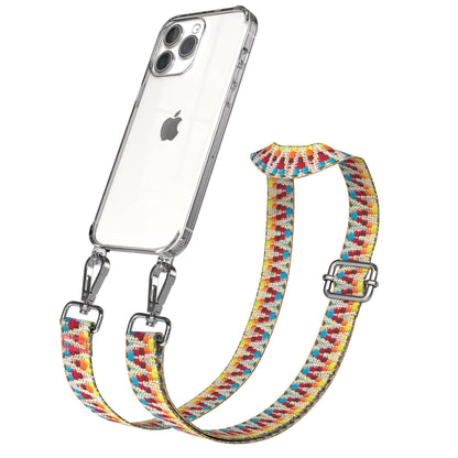 iPhone 15 Pro Max Handykette mit verstellbarem Boho Band Set 