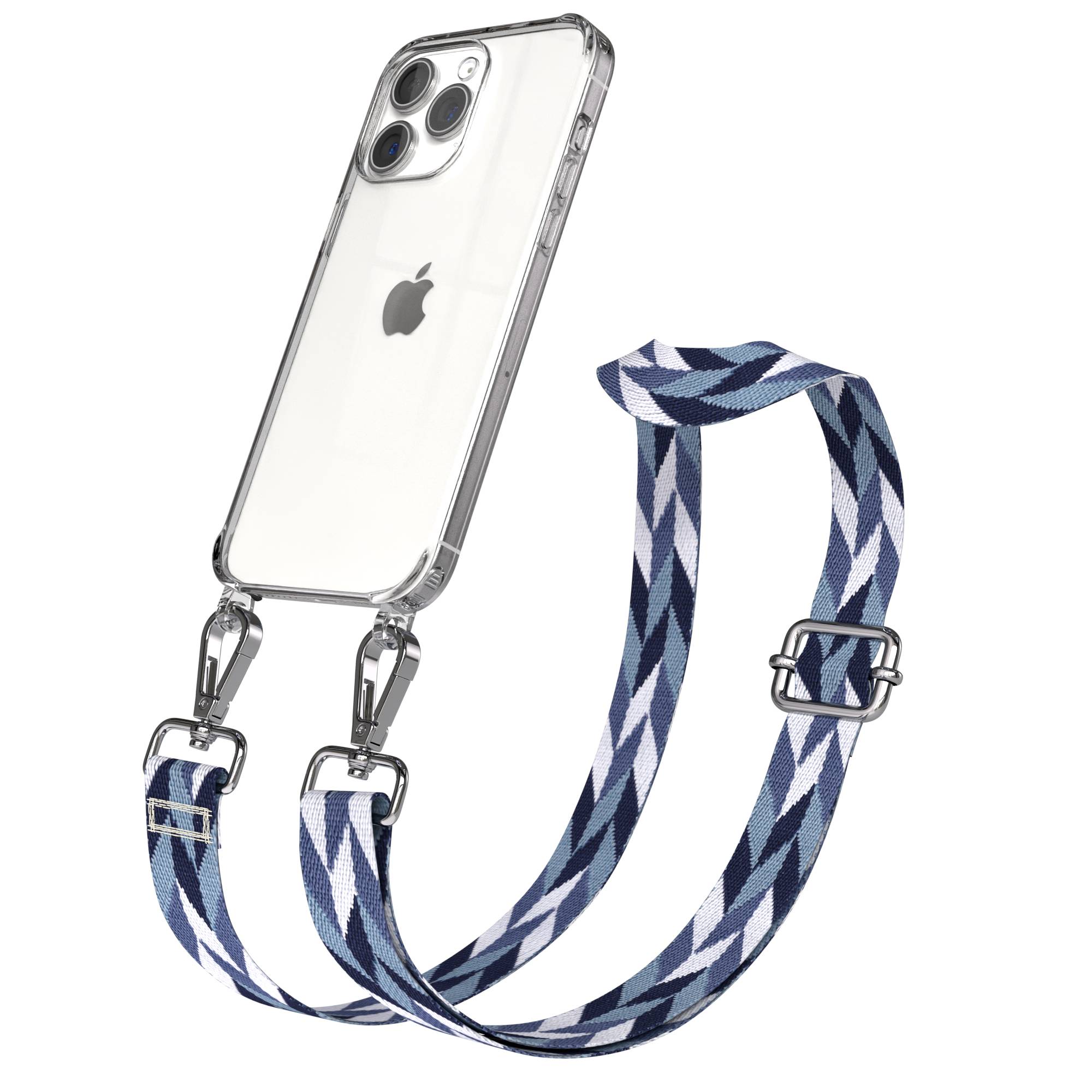 iPhone 15 Pro Max Handykette mit verstellbarem Boho Band Set 