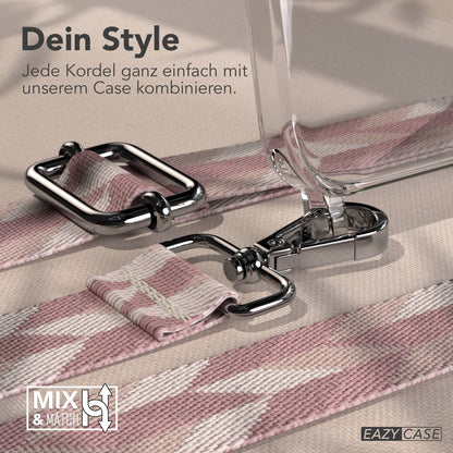 iPhone 15 Pro Max Handykette mit verstellbarem Boho Band Set 
