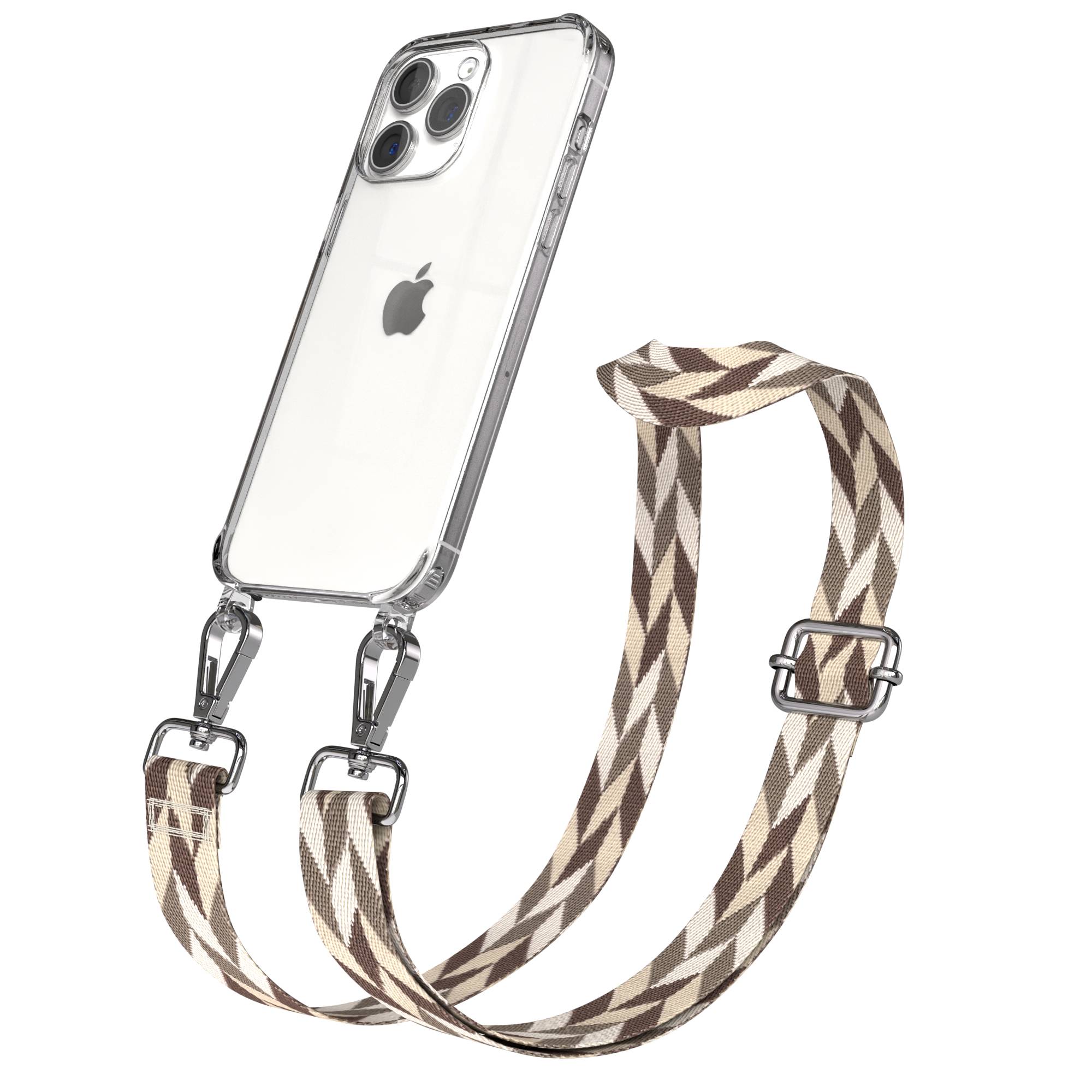 iPhone 15 Pro Max Handykette mit verstellbarem Boho Band Set 