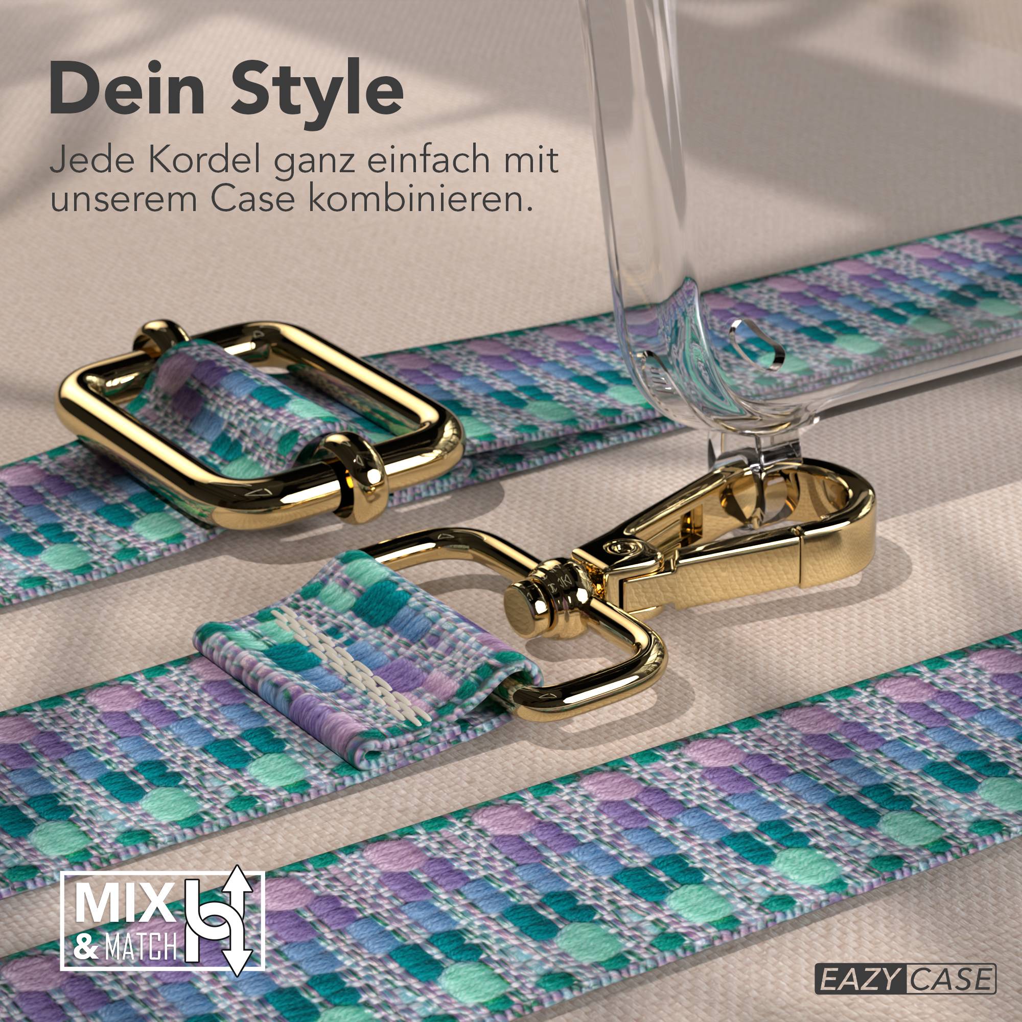 Samsung Galaxy S24 Handykette mit verstellbarem Boho Band Set 